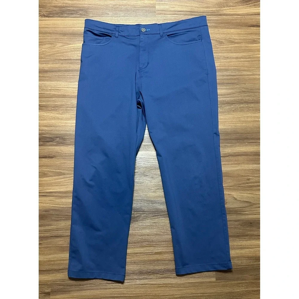 Twillory Performance Blue Tailored Fit Technical Fabric Golf Pant Men Sz 38x30